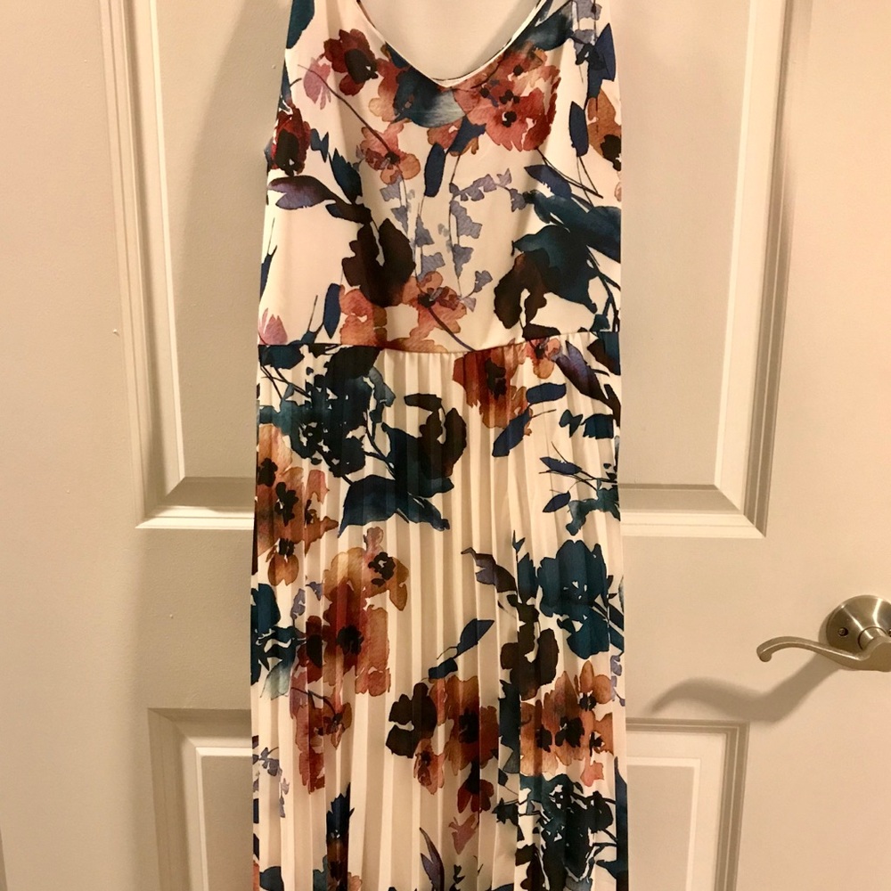 Watercolor printed dress